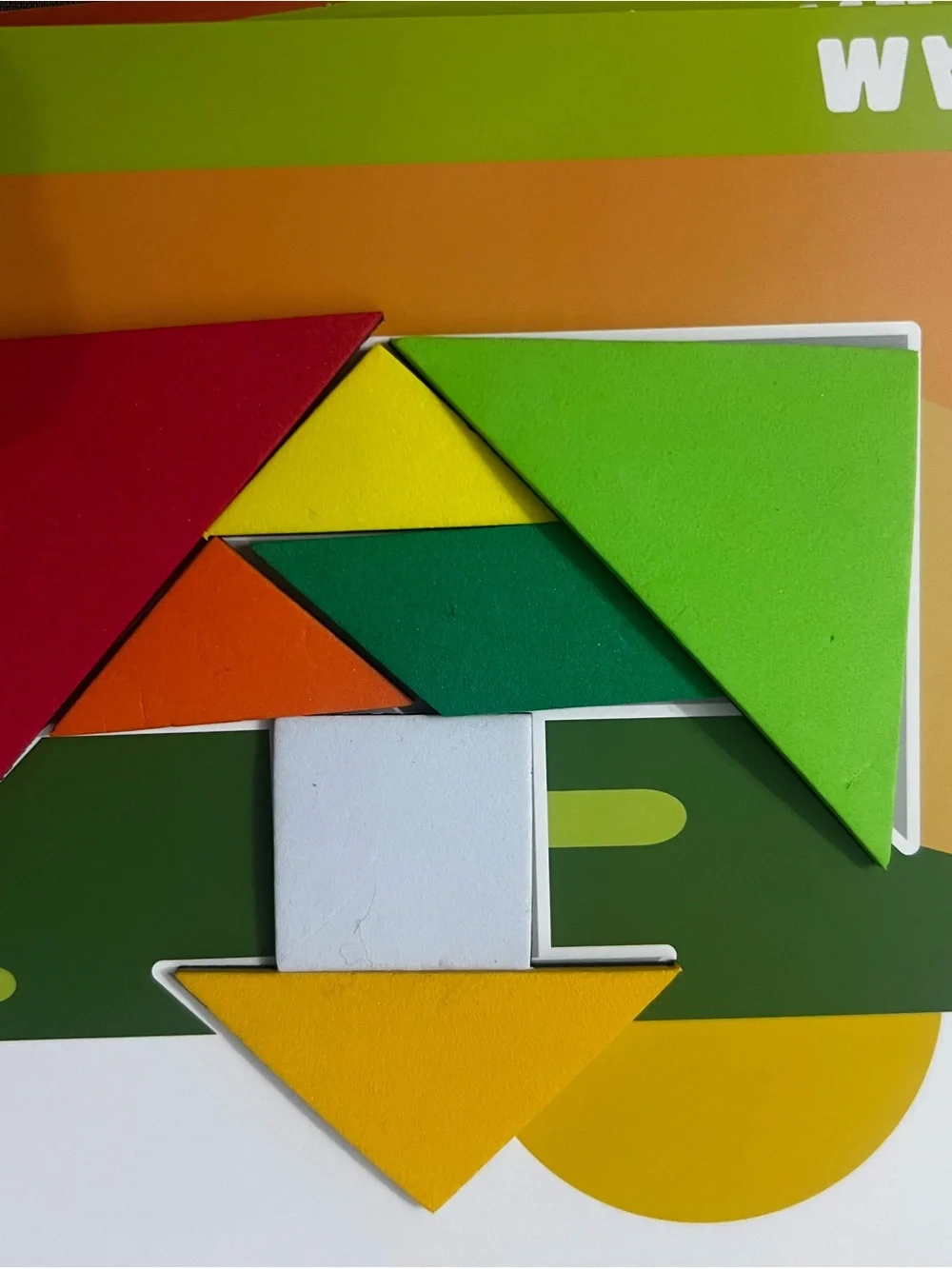 Magnetic Fun Form Builders - Green, Orange, Red Shapes